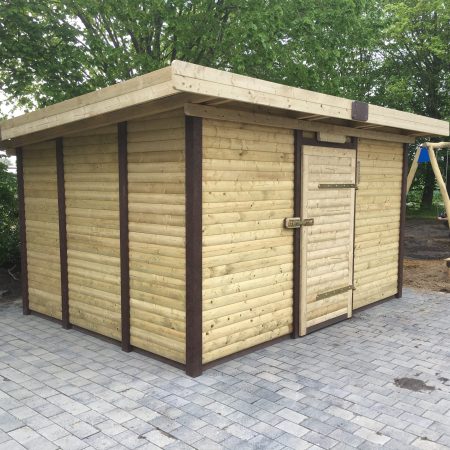 Gerätehaus mit Pultdach